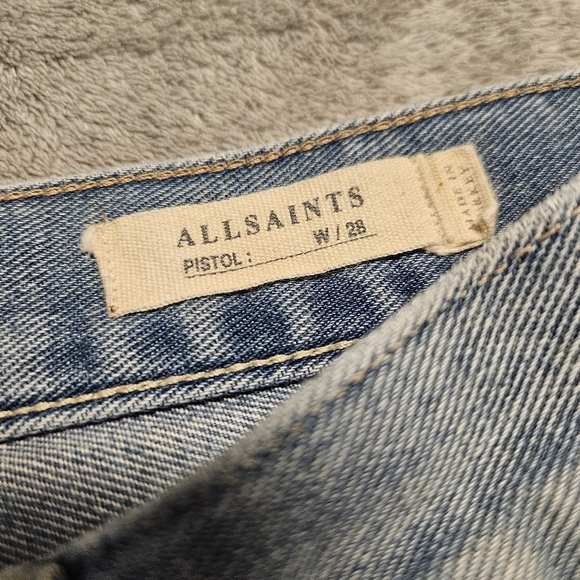 All Saints Men's Fellow Pistol Button Fly Jeans Size 28 - Picture 7 of 16